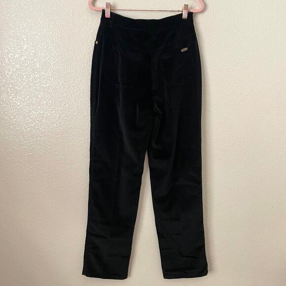 St. John Sport Marie Gray Pants Womens Size 2 Black High Rise Velvet Straight - Picture 10 of 14